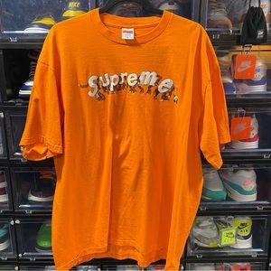 SUPREME • APES TEE 🦧🦍• SS21 2021 • XL • ORANGE CAVEMEN NEANDERTHAL